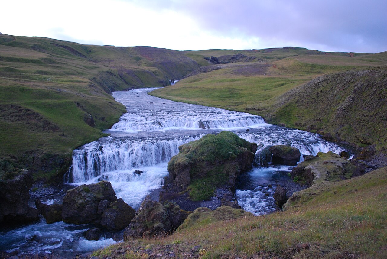 Skógafoss Waterfall Way, Iceland